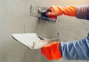 Plastering of structure element