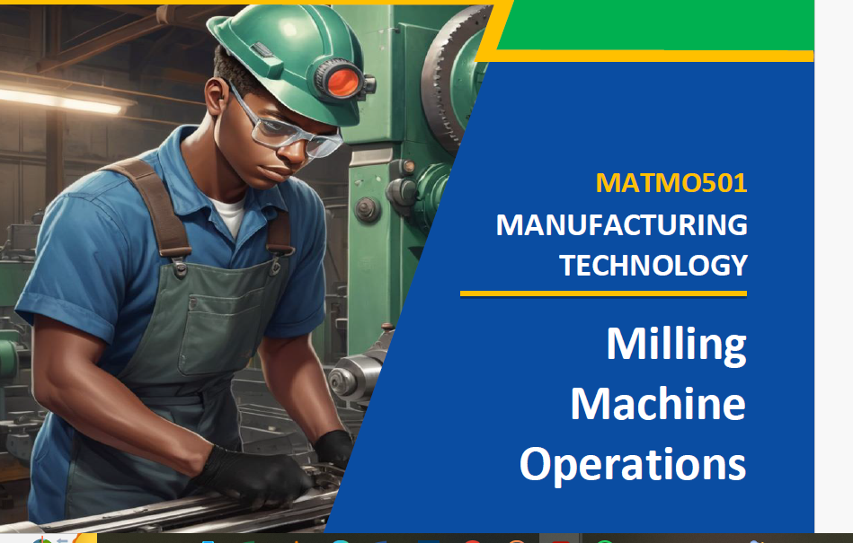 Milling machine operations