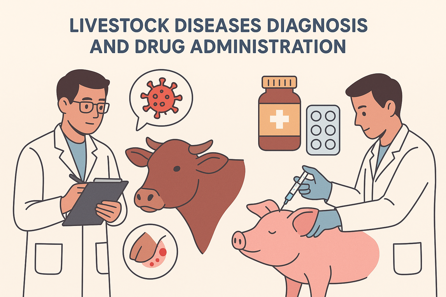 LIVESTOCK DISEASES DIAGNOSIS AND DRUG ADMINISTRATION