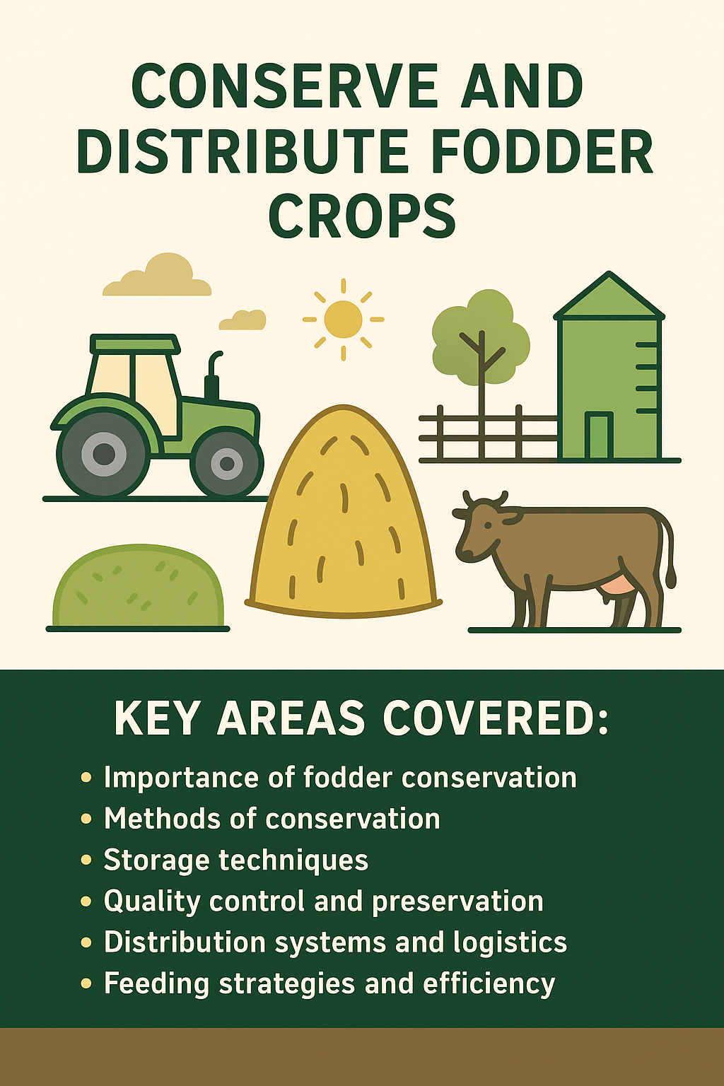 FODDER CROPS CONSERVATION AND DISTRIBUTION