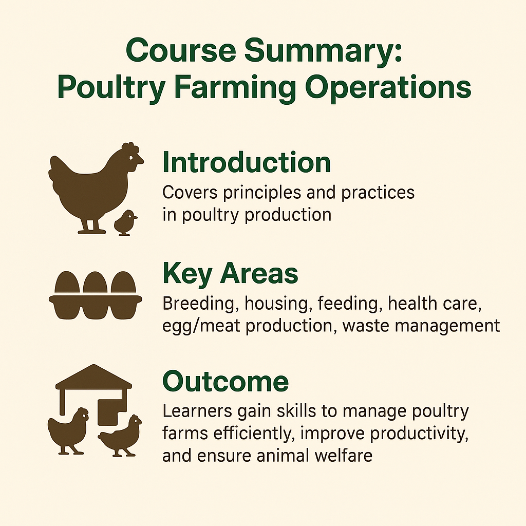 POULTRY FARMING OPERATIONS