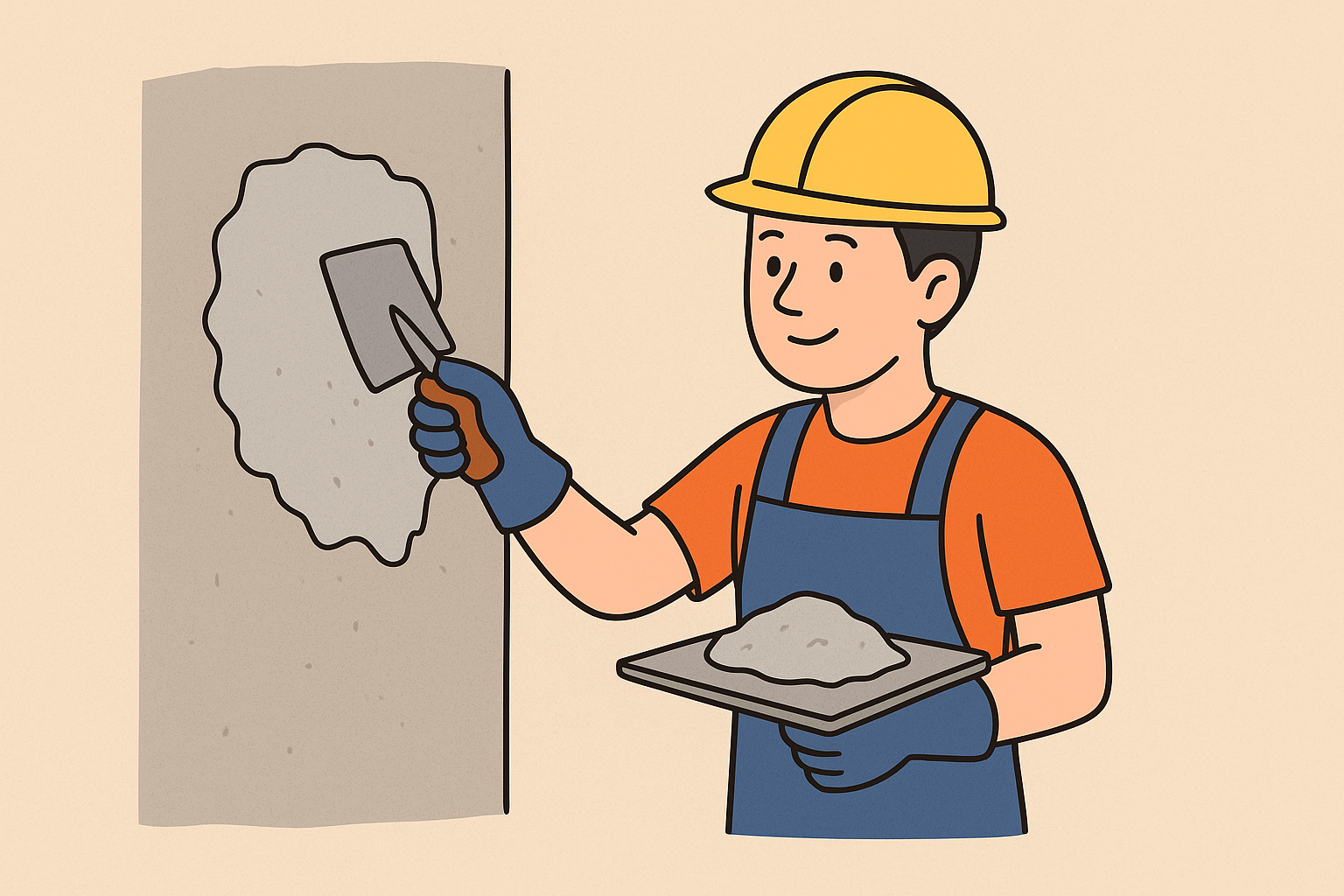 PLASTERING OF STRUCTURE ELEMENTS