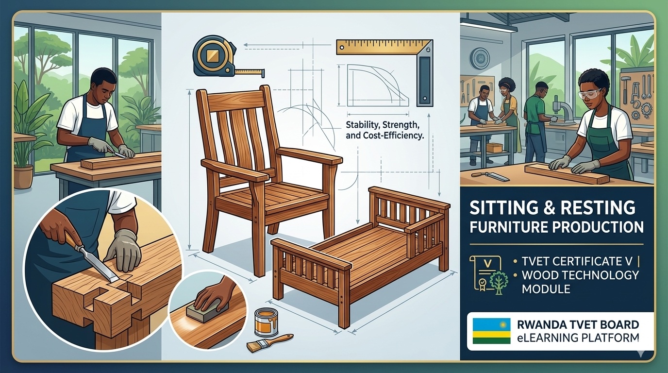 WOODEN SITTING AND RESTING FURNITURE PRODUCTION