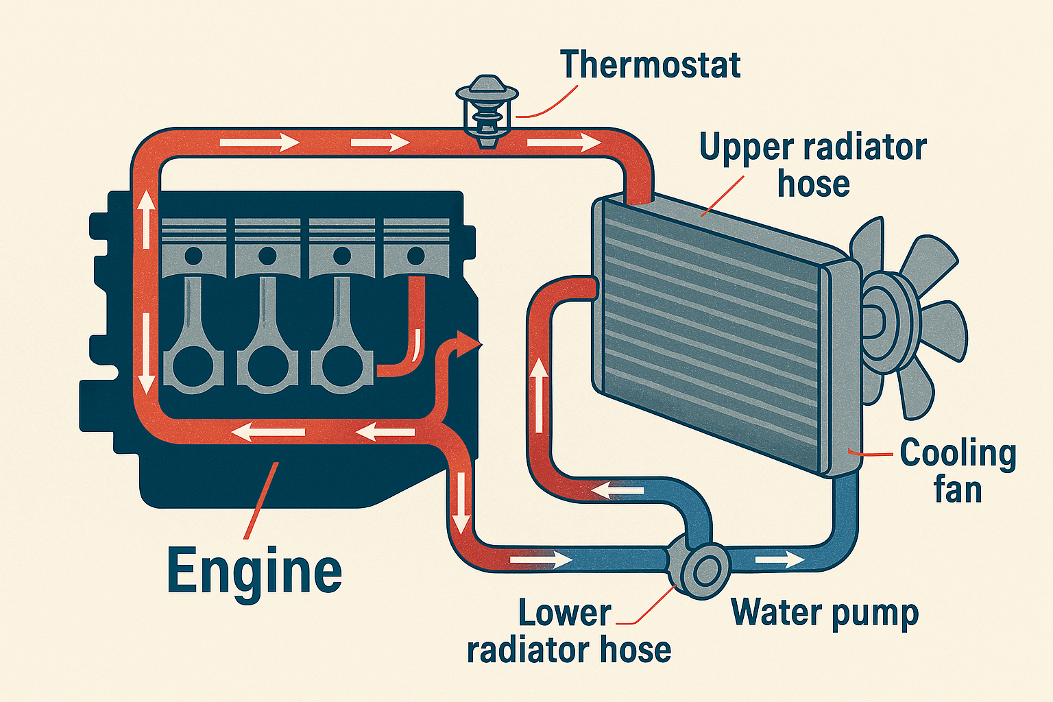  ENGINE COOLING SYSTEM REPAIRING