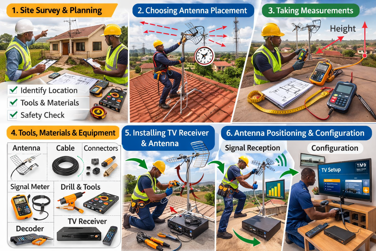 TELECOMMUNICATION RECEPTION SYSTEM INSTALLATION